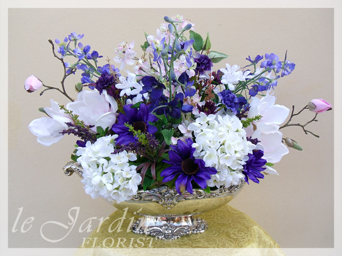 designer silk flower arrangements